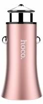 Автомобильное зарядное устройство на 2 USB Hoco Z8A Titan Dual Car Charger 3.1А (Розовое золото)
