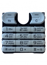 Клавиатура Sony Ericsson W200i Русифицированная (Белая)